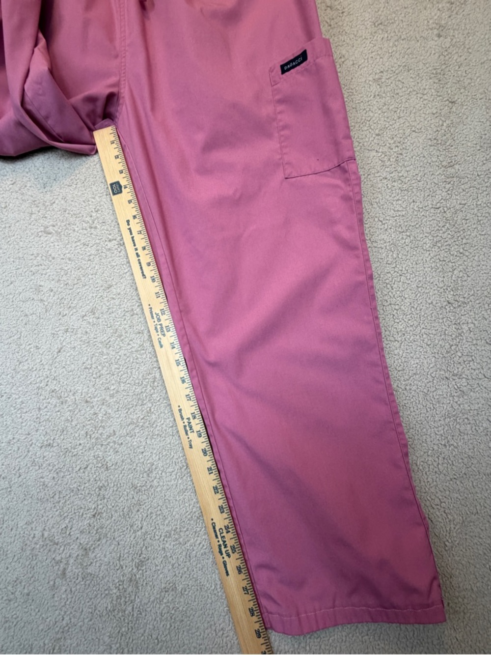 Dagacci Pink Scrub Set V-Neck Top Pants Medical Uniform XXL - Picture 14 of 16